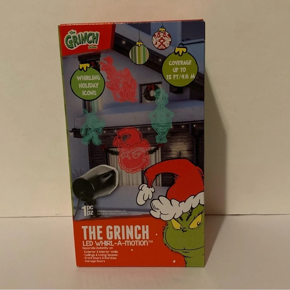 NIB. DR. SEUSS The Grinch Holiday Light Projector
